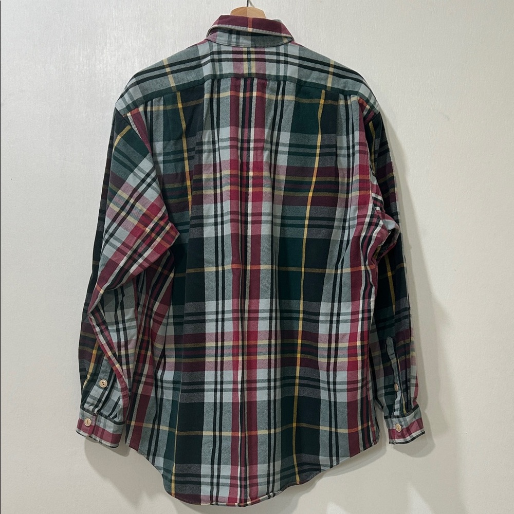 POLO RALH LAUREN MENS FLANNEL  BUTTON DOWN SHIRT PLAID Sz LG - Picture 2 of 14